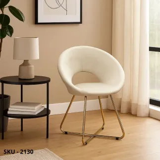 Set 2 Sedie Imbottite in Velluto Beige, Blu, Grigio, Verde e Struttura in Metallo Dorato – Stile Moderno – Contemporaneo