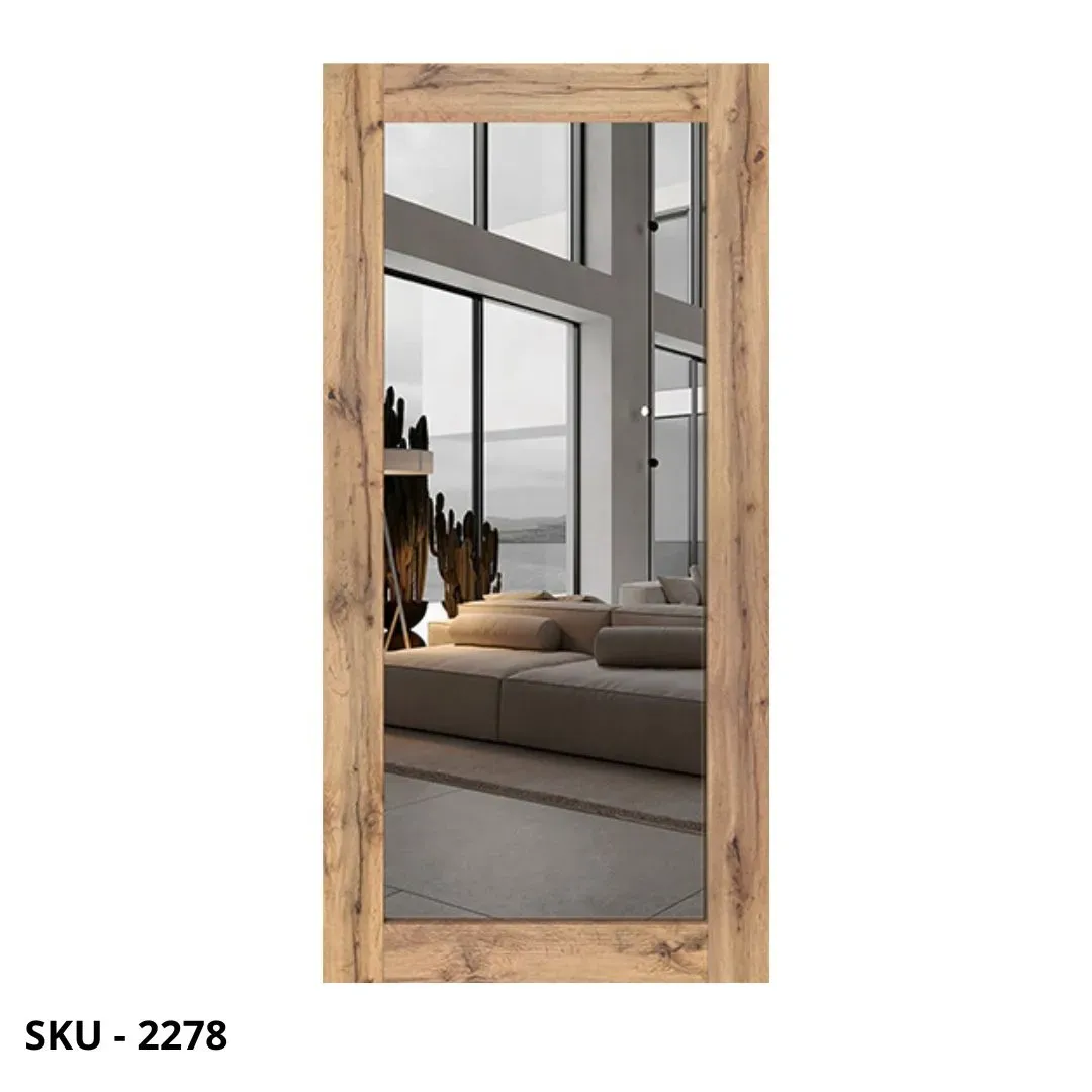 marca-design-shop-stile-moderno-stile-contemporaneo-Specchio Rettangolare in Nobilitato effetto Rovere Rustico