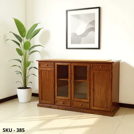 marca-design-shop-credenza-4-ante-vetro-4-cassetti-classico-noce-marcadesign-sku385-ambientata