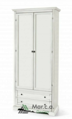 Armadio 2 Ante E 2 Cassetti, Bianco Opaco - Mar.c.a. Design