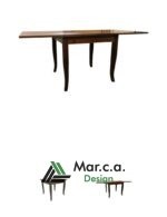 Tavolo classico allungabile in legno di pioppo noce - Marca. Design
