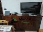 Credenza a 4 porte in color noce scuro - Mar.c.a. Design